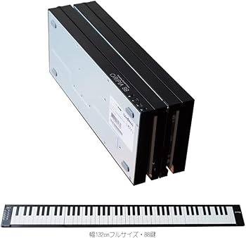 Amazon | 折りたたみ式 電子ピアノ ORIPIA88 BK USB充電器付き MIDI