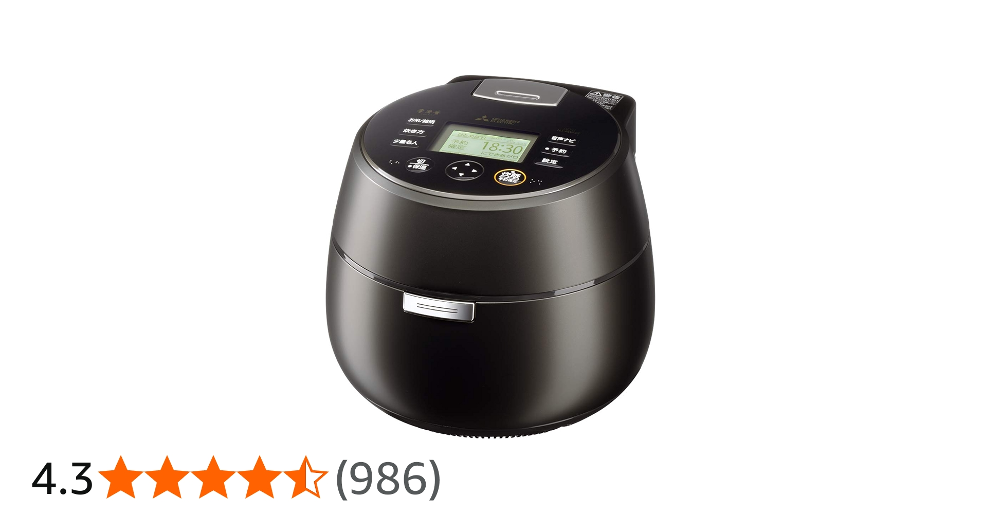 Amazon | 三菱電機 炊飯器 5.5合 IH式 日本製 本炭釜 KAMADO 銘柄芳潤