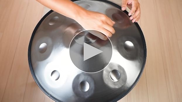 ハンドパン 9音 Dマイナー 18インチ（46cm）440Hz ケース・付属品付