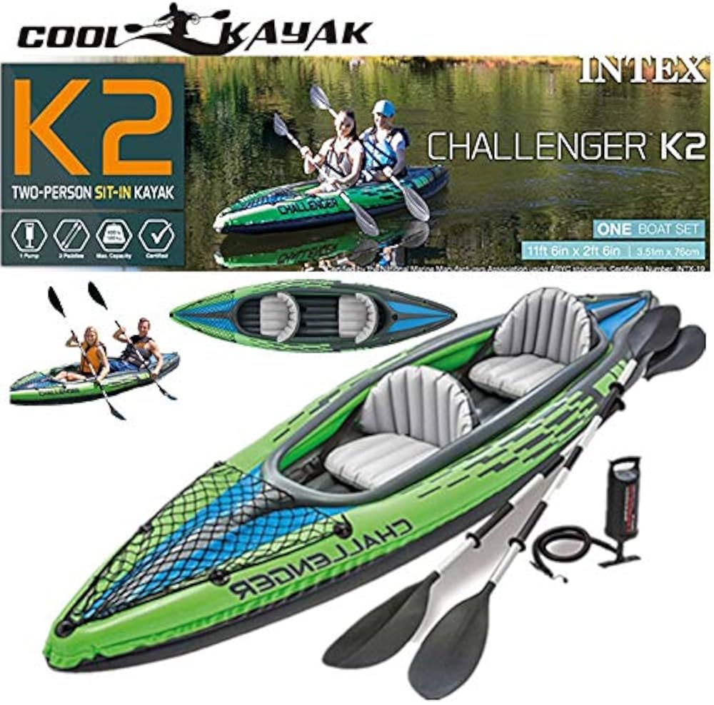 Amazon | カヤック インフレータブル 2人乗りSUP アウトドア 釣り