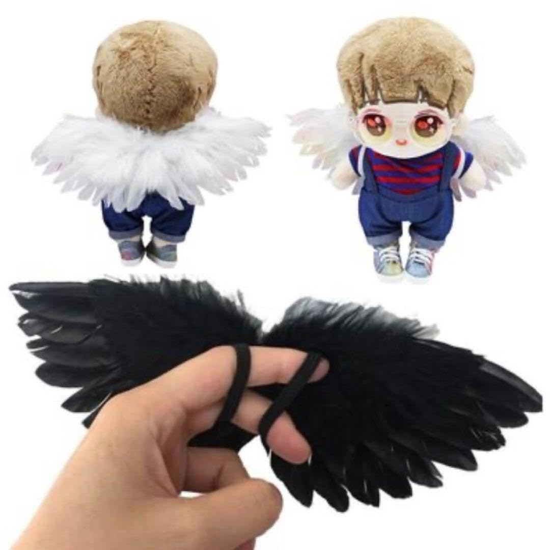 激レア 天使 & 悪魔 上質ぬいぐるみ ペア2体 本体+衣装 羽根取り外し