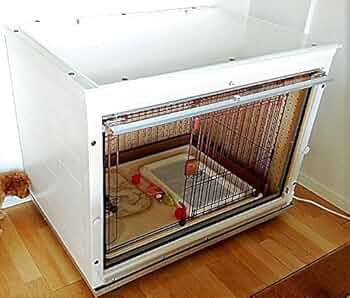 外観内観は美品】◇咬み傷有り◇防音ケージ キャスター付き 犬小屋