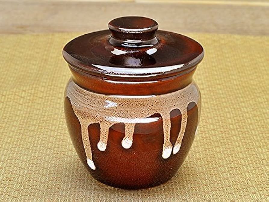 Amazon | 蓋付壺 （小） 100cc [ つぼ 壷 蓋物 ] | Hogdseirrs | 調味