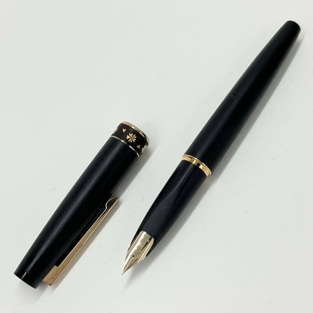 プラチナ万年筆肥後象嵌サクラ中字14k