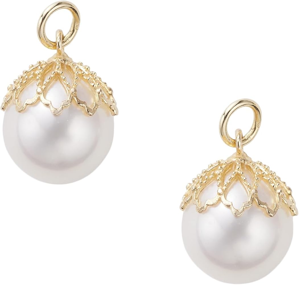 Amazon | [アガット] agete 【K10淡水パールピアスチャーム