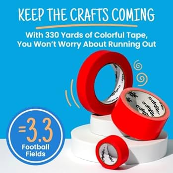 Amazon.com: Craftzilla Colored Masking Tape - 6 Color Masking Tape