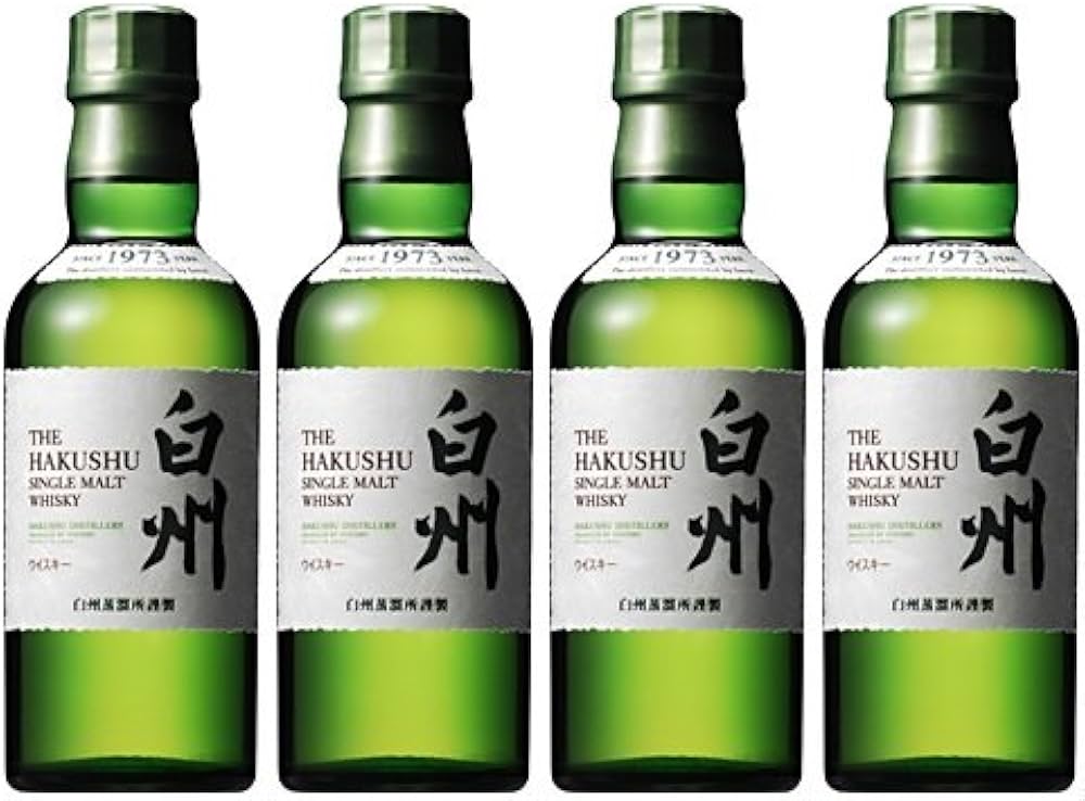 白州 シングルモルトウイスキー 180ml。4本セット720ml 白州 シングル