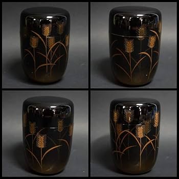 Amazon.co.jp: 輪島塗 蒔絵師 紫香(谷内 一則)造 木製漆塗 棗 金蒔絵