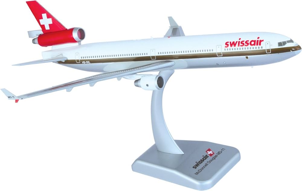Buy Aircraft scale model, MD-11 Swissair (gold line), Scale 1:200