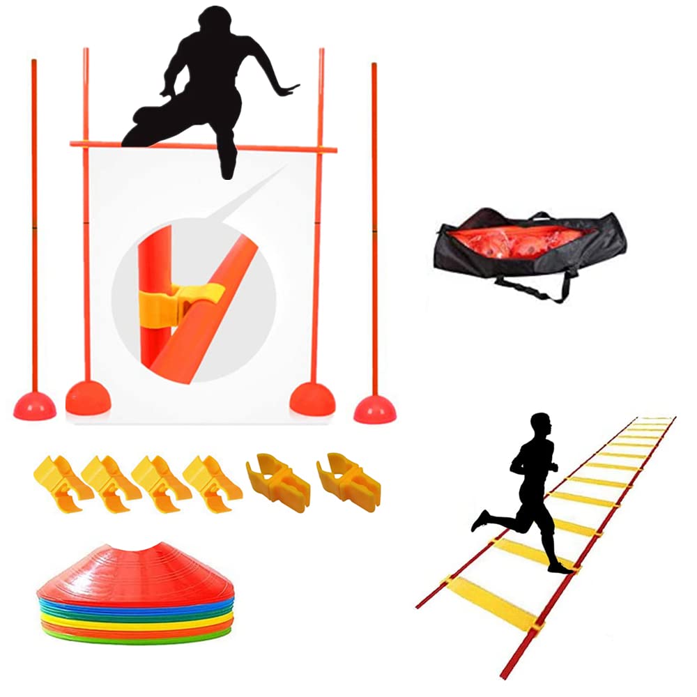 ミカササッカー練習ポール6本&ラダー