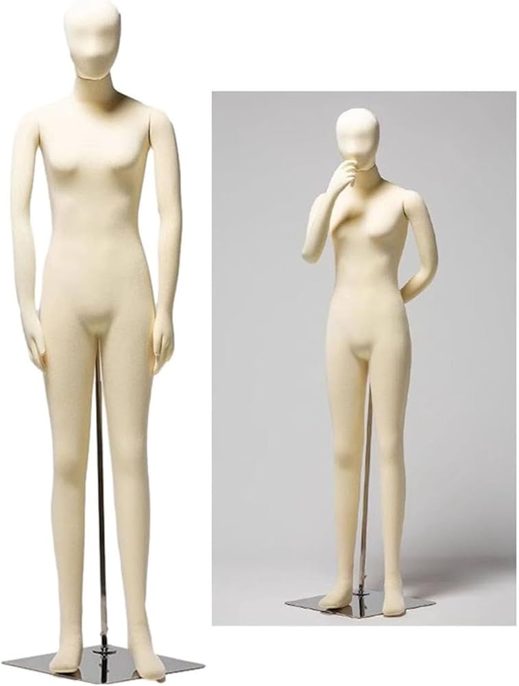 Amazon.co.jp: ポーズ可能なマネキン全身、柔軟なドレスフォーム