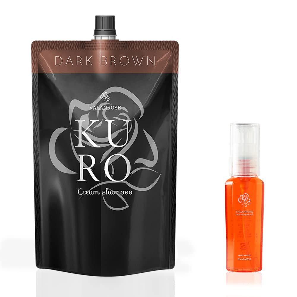 4個セット バランローズ KURO クリームシャンプー 400g ダークブラウン