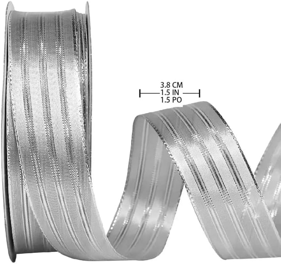 Amazon | KS（カークランド）ワイヤーエッジリボン Wire-Edged Ribbon