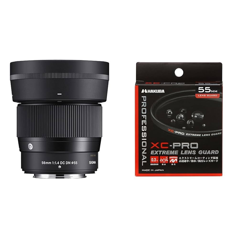 SIGMA 55mm F1.4 DC DN Eマウント レンズフィルター付き SIGMA 55mm F1