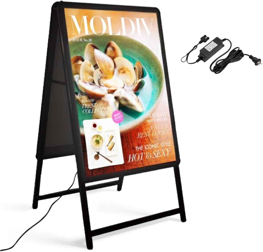 Amazon | SAITOU 看板 LED看板 立て看板 スタンド A型看板 A1 両面