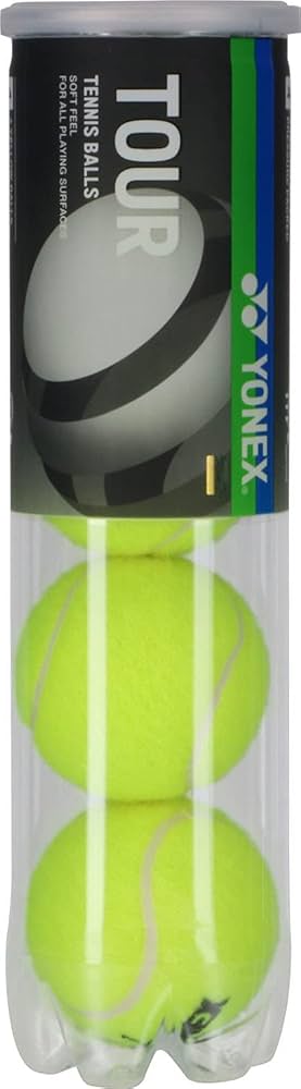 Amazon | ヨネックス(YONEX) テニスボール TOUR(ツアー) 4球入 1缶 TB