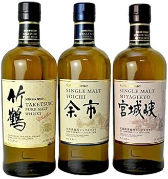 Amazon.co.jp: 竹鶴 &余市&宮城峡 ニッカウイスキー700ml×3本セット