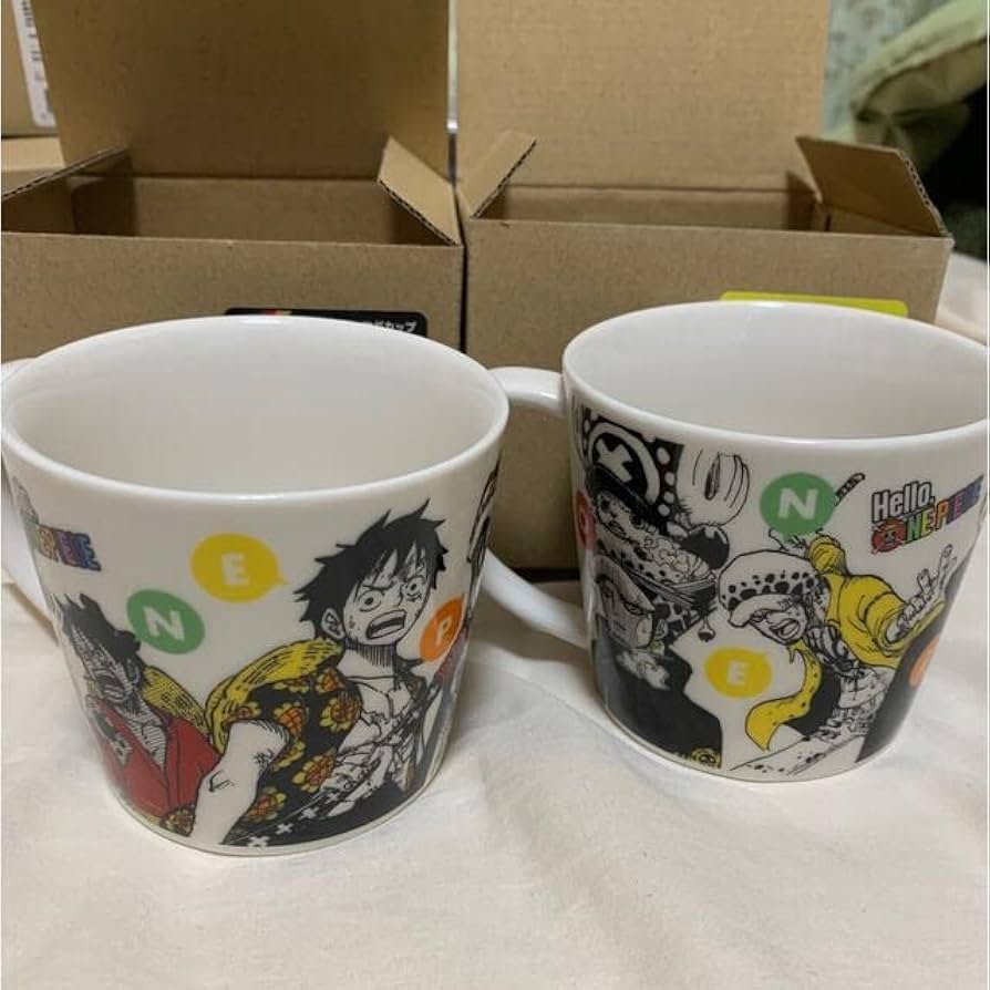 Hello ONEPIECE マグカップ 海賊同盟 ルフィ ロー