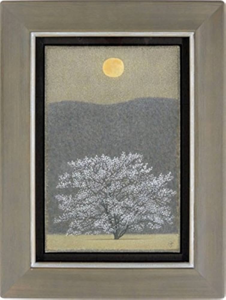 真作】 二口正和 「 サン・クルー公園 」 油彩F8号 富山出身 BJ236 真