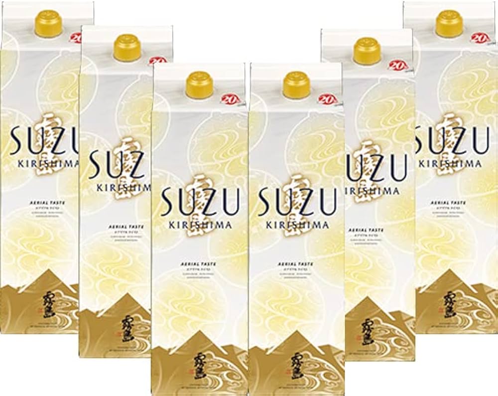 Amazon.co.jp: SUZUKIRISHIMA ﾊﾟｯｸ 20度 1800ml×6 芋焼酎 霧島酒造