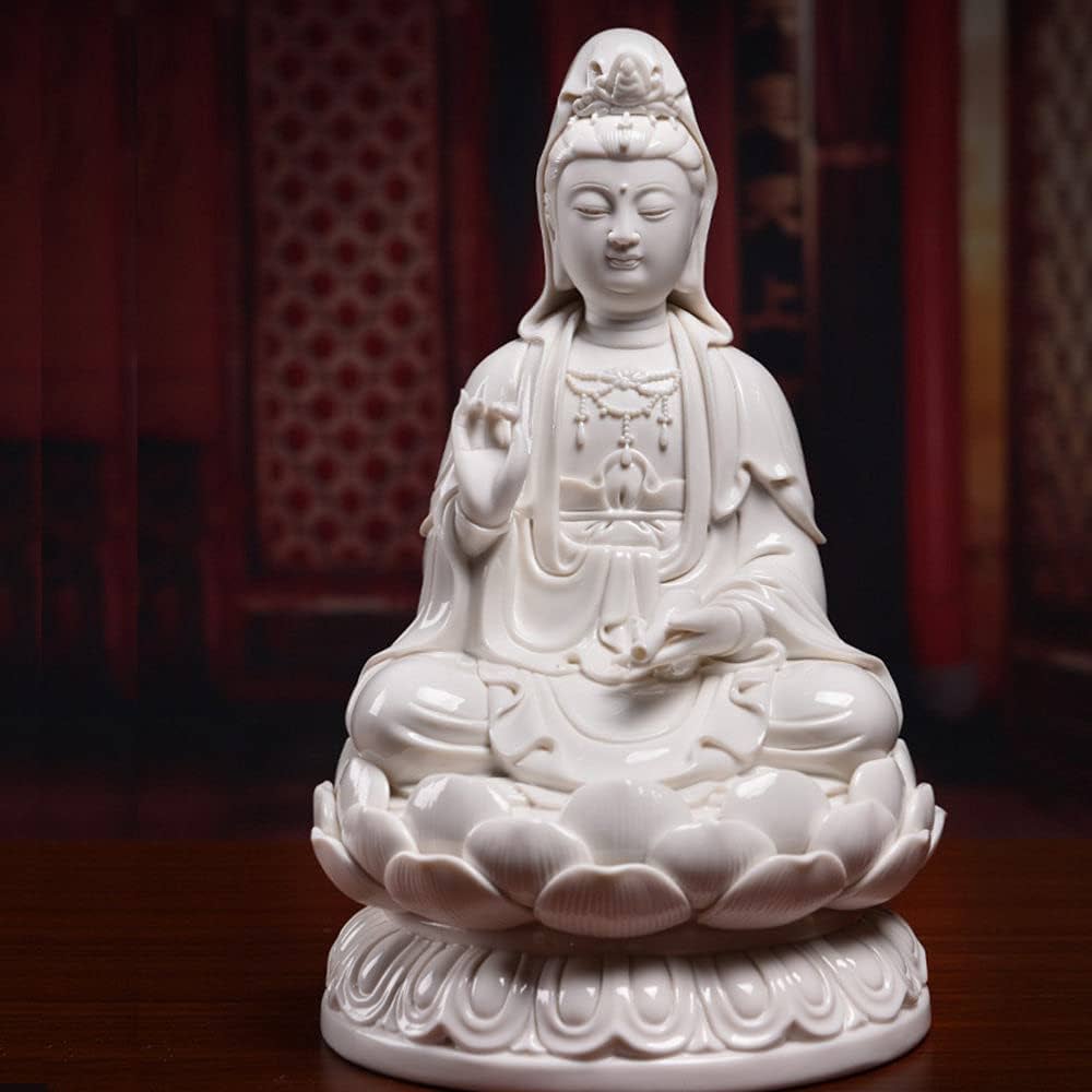 白磁蓮上観音立像箱付き [B29455] 2026年最新】白磁 観音の人気