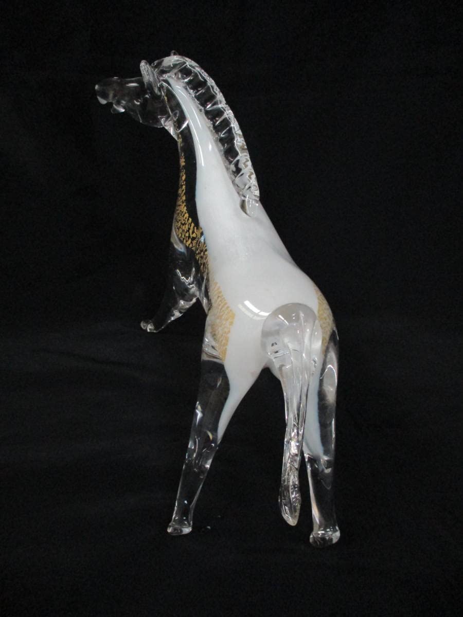 Amazon.co.jp: MultiGlass マルティグラス ガラス オブジェ 置物 午 馬