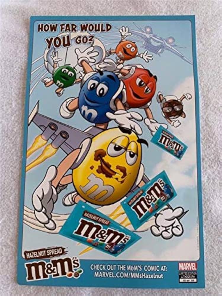 MARVEL M&M's 11x17 Original Promo Poster NYCC 2019 Limited Edition