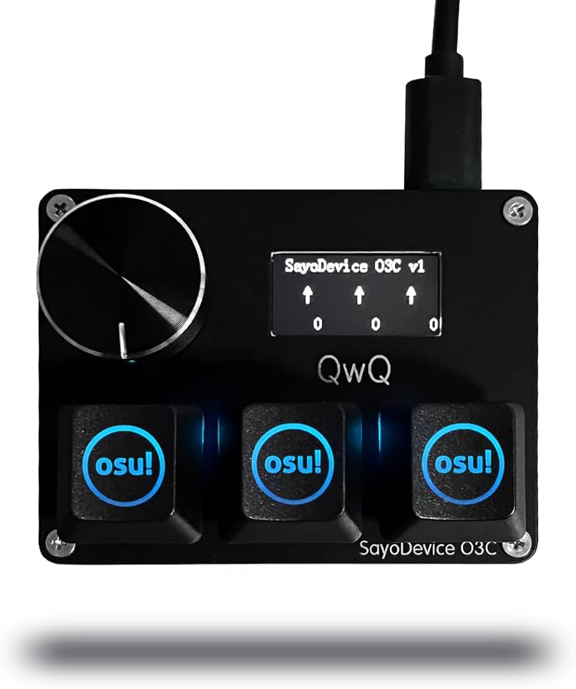 Amazon.com: BTXETUEL SayoDevice O3C OSU Keyboard Rapid Trigger