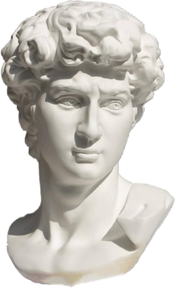 Amazon.co.jp: Geyaziu 石膏像 胸像 人物像 置物 デビッド像 石膏像風