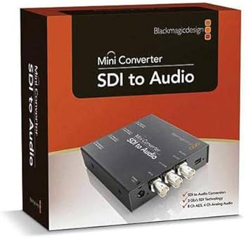 Amazon.com: Blackmagic Design SDI to Audio Mini Converter