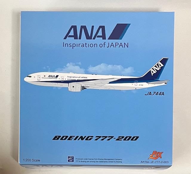 航空機・ヘリコプター JFox ANA BOEING B777-200 JA744A 1/200 BBOX 1