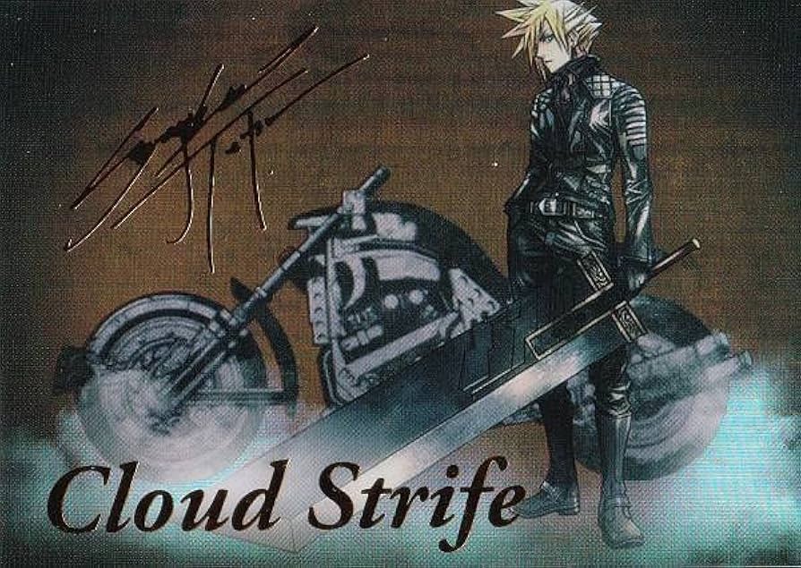 Amazon.co.jp: 【[箔押しサイン] 1-100 クラウド・ストライフ/描き