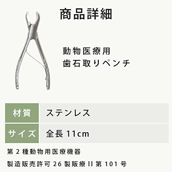 Amazon.co.jp: [帝塚山ハウンドカム] 愛犬愛猫用 歯石取りペンチ