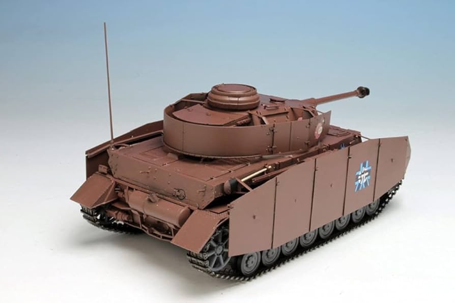 初版品 ガルパン 1/35 あんこうチーム 四号戦車D型 短砲身 w/みほ