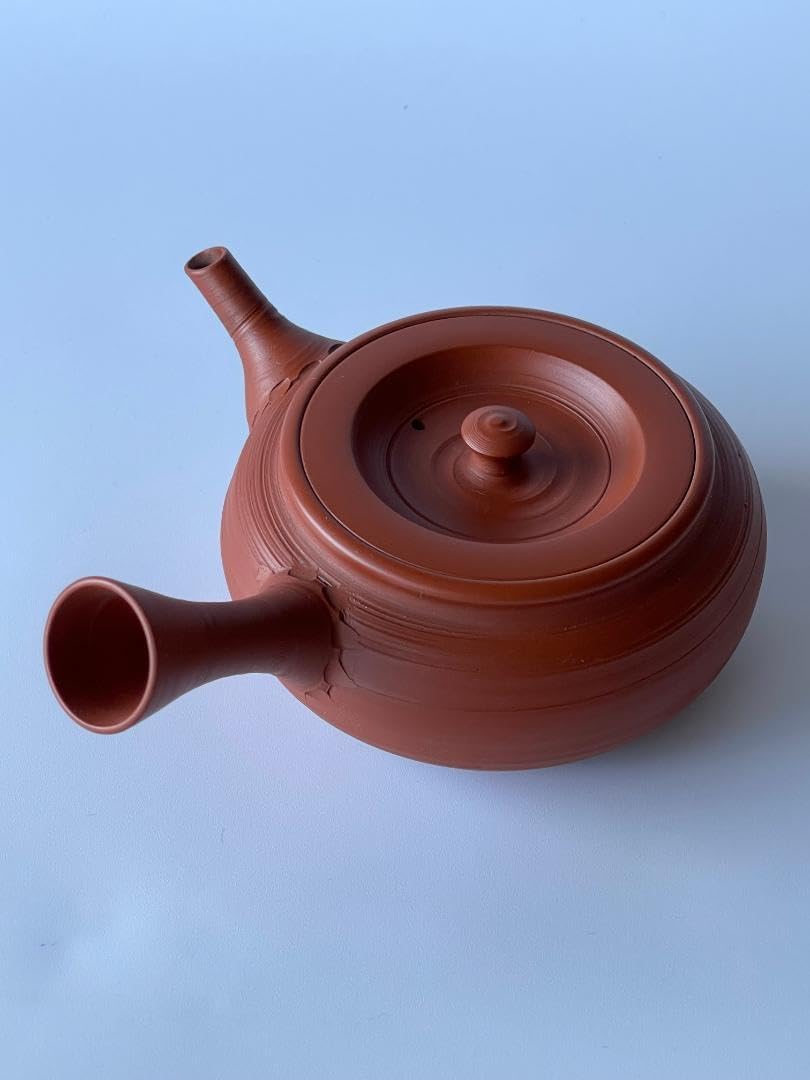 常滑焼 風月作 急須 茶器 煎茶道具 常滑焼 風月作 白道彫り 竹彫り