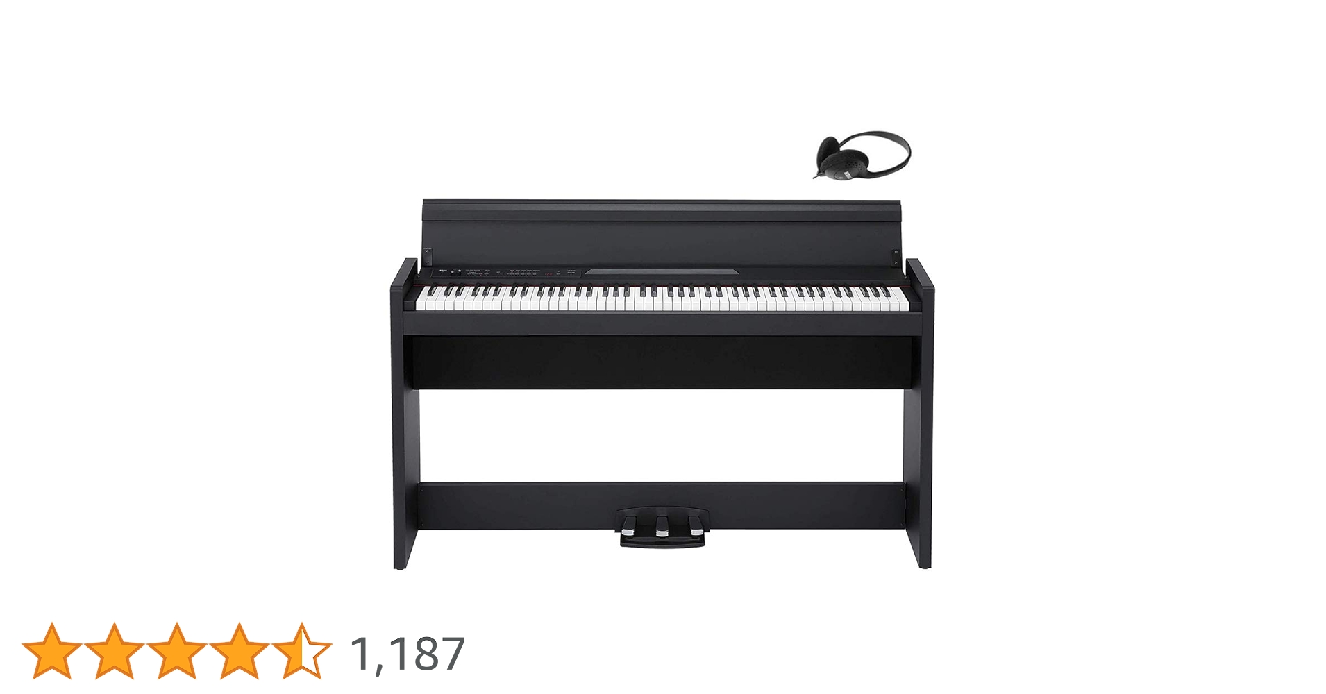 コルグ 電子ピアノ 88鍵 LP-380 ブラック イス付き KORG デジタル