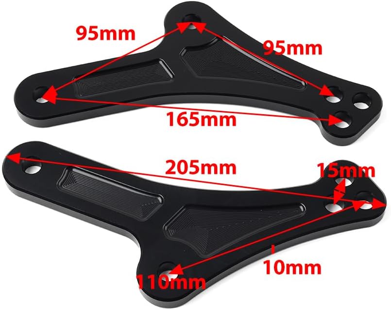 YIJIA 調整可能な下部サスペンションリンク 1組 グリーン ドロップ