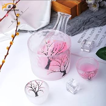 Amazon.co.jp: 冷酒器 徳利 おちょこ セット ガラス 6点セット お猪口