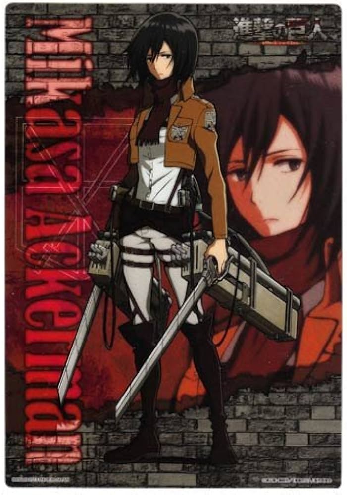 Amazon.co.jp: 進撃の巨人 ビジュアルアートブロマイド ミカサ