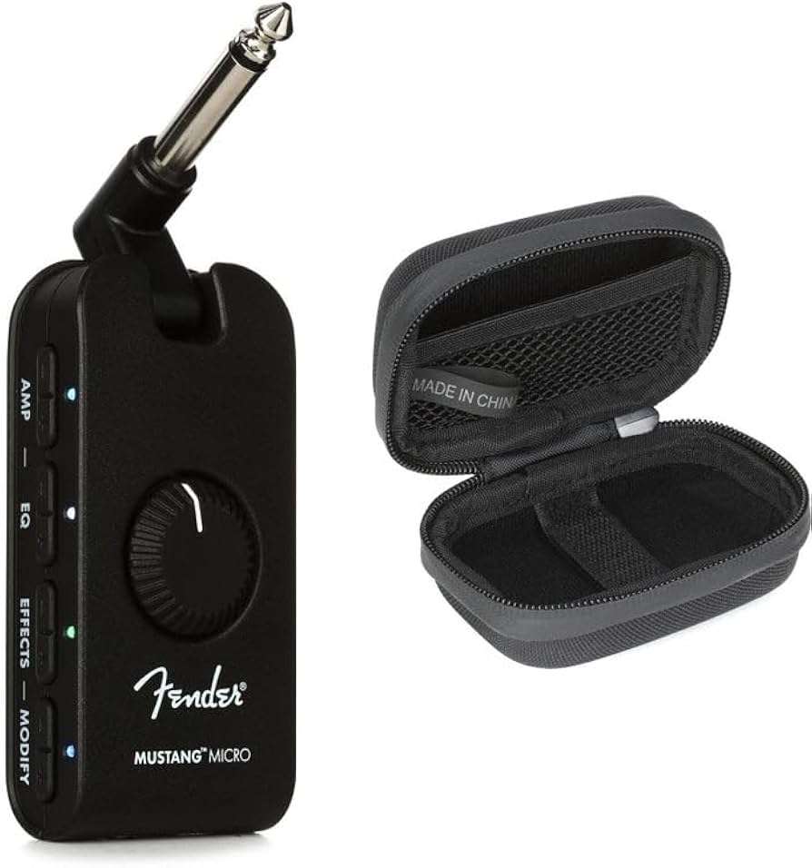 Amazon.com: Fender Mustang Micro Headphone Guitar Amp with Case