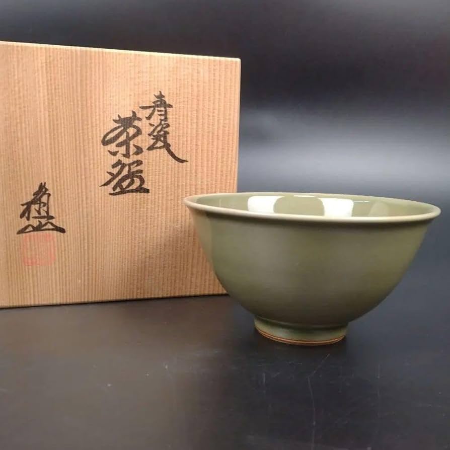 3代目諏訪蘇山茶道具茶碗青磁