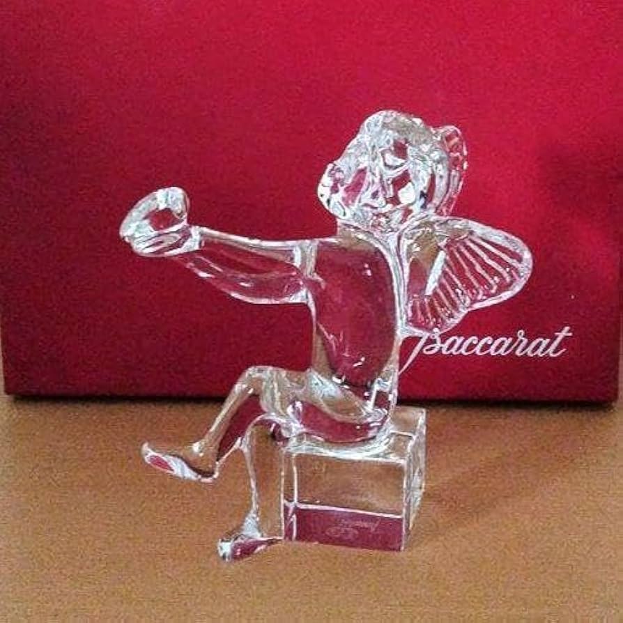 箱付き バカラ 販売済み Baccarat 天使の休日 クリスタル 置物