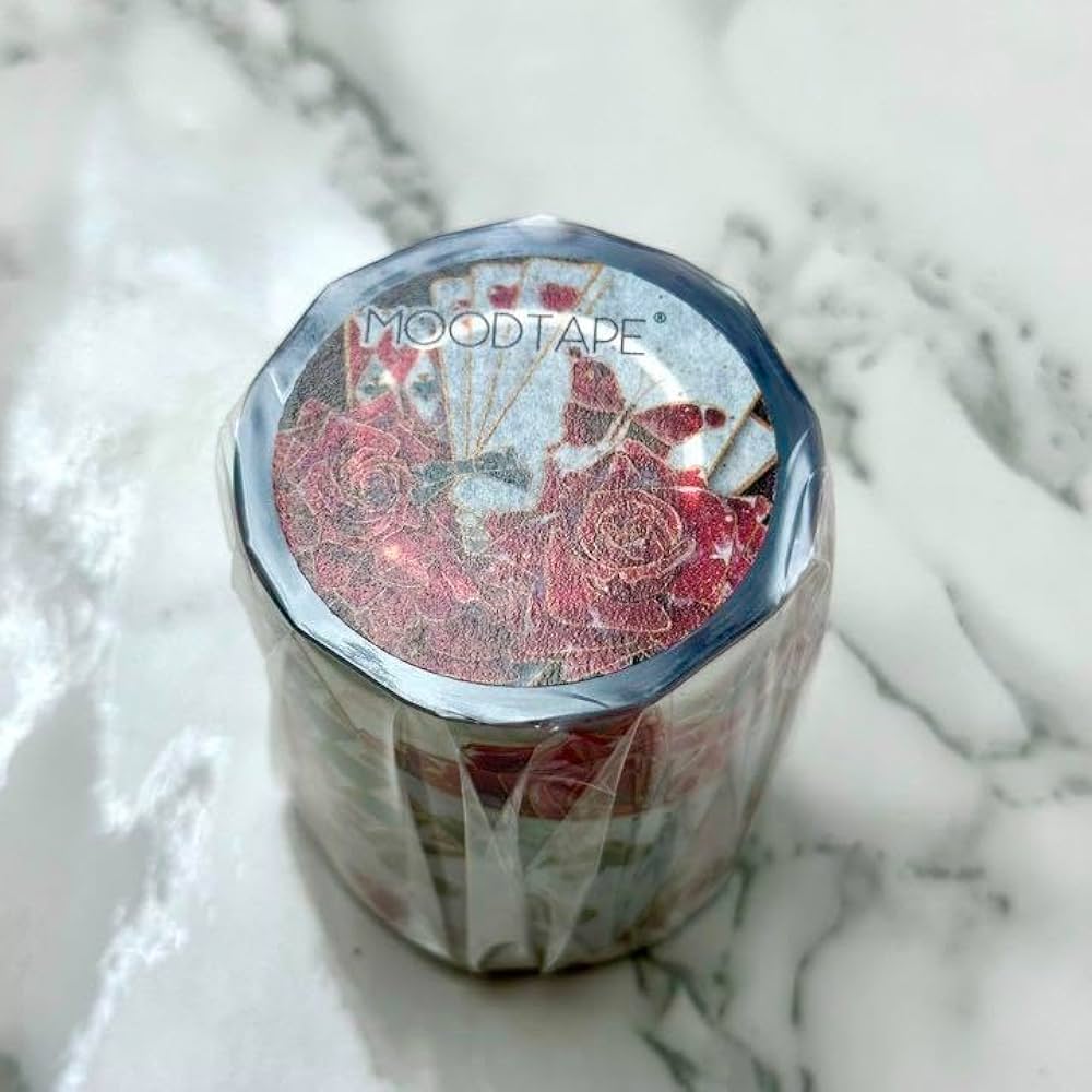 Amazon.co.jp: 海外マスキングテープ PET マステ 薔薇 トランプ 10m