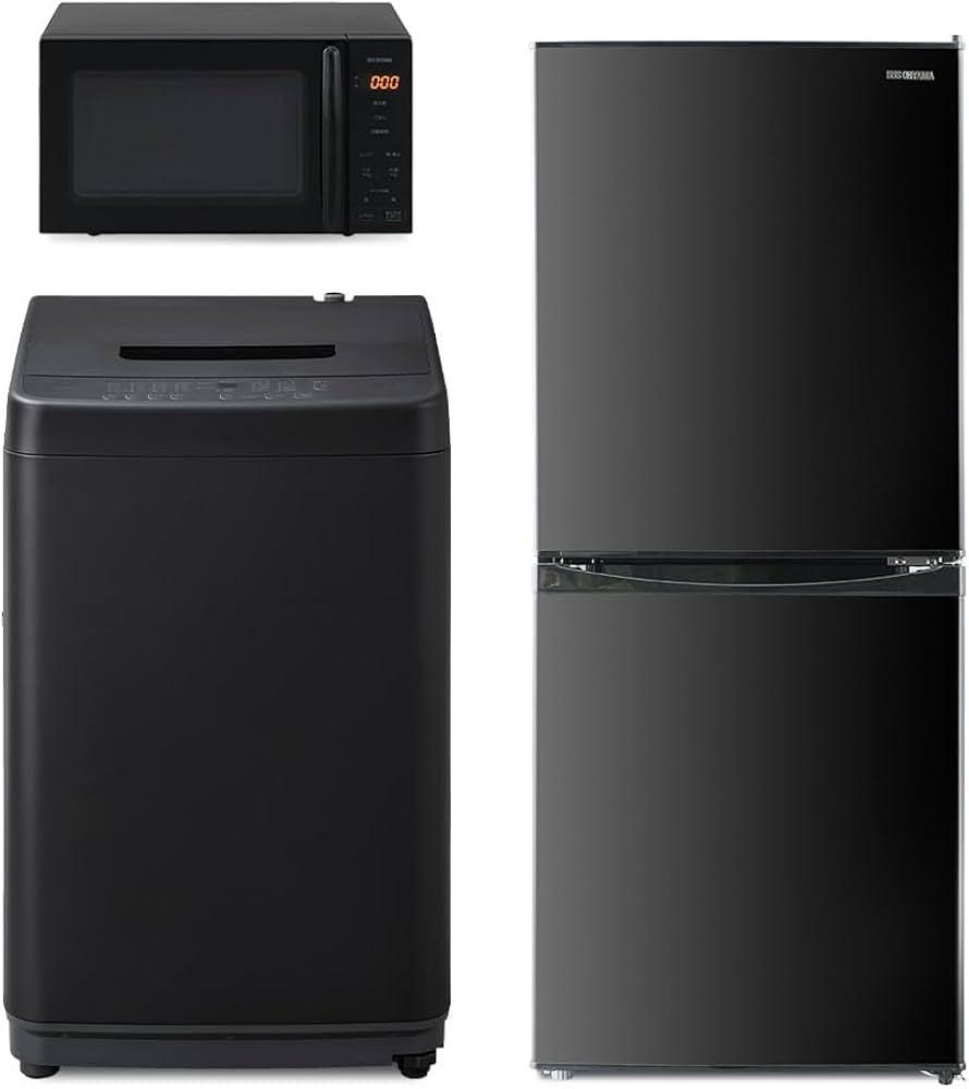2024-2025年製 家電3点セット 冷蔵庫 洗濯機 電子レンジ Amazon.co.jp: