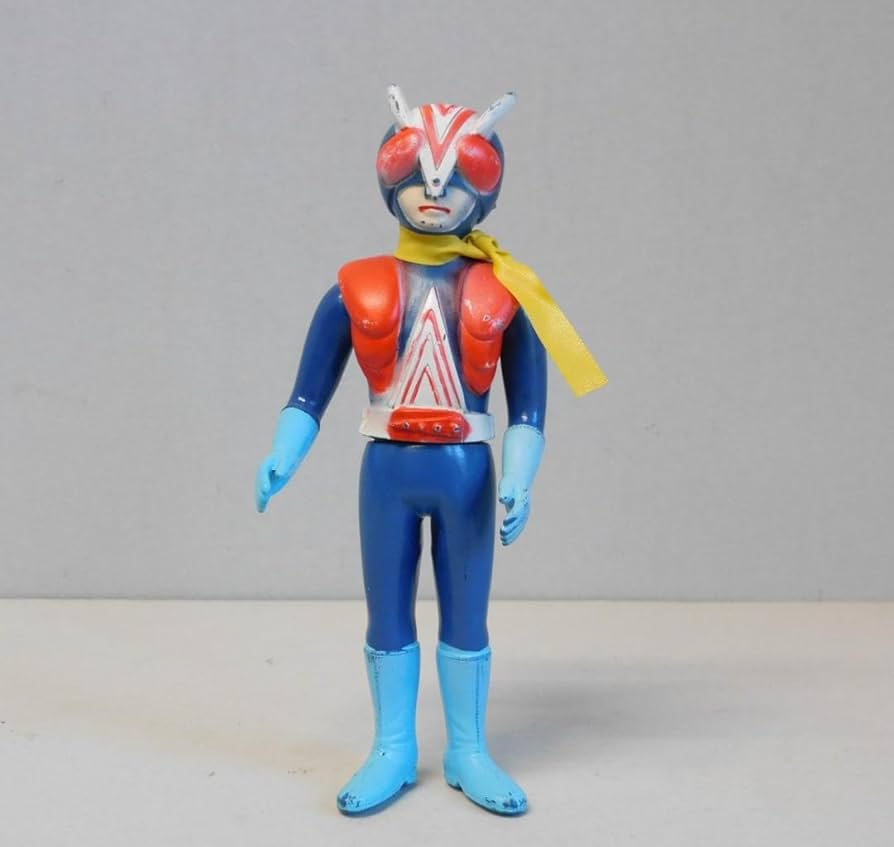 Amazon.co.jp: 昭和 レトロ ポピー ライダーマン ソフビ 人形 : おもちゃ