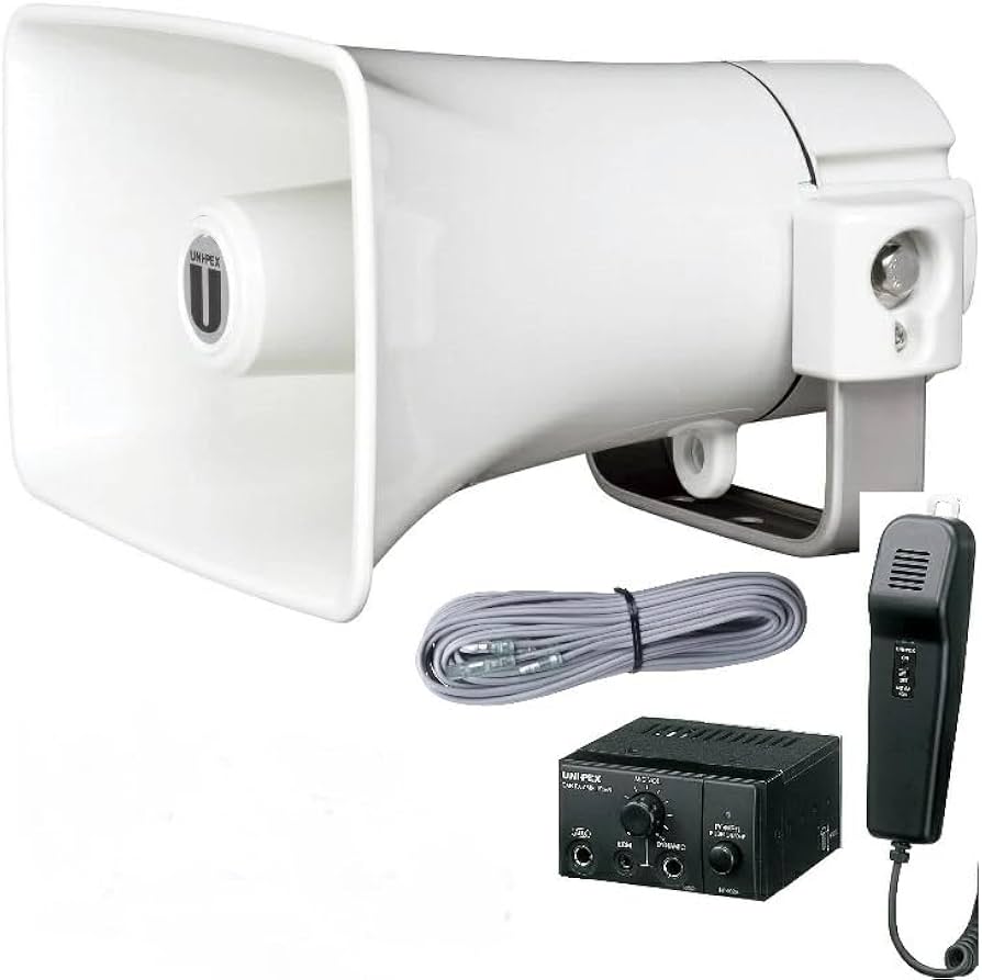 Amazon.co.jp: ユニペックス UNIPEX 10W車載スピーカーシステム 12V車