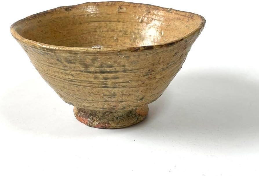 Amazon.co.jp: 陶芸家 作家物 森田無想 伊羅保 茶碗 黄伊羅保 抹茶碗