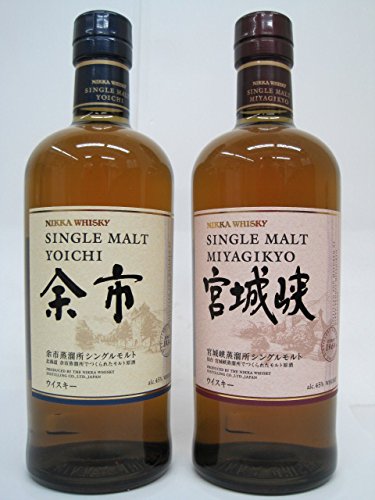 Amazon.co.jp: ニッカ シングルモルト 余市・宮城峡 飲み比べ 700ml×2