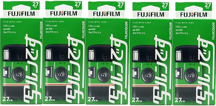Amazon | 「5個」 フジカラーレンズ付フィルム 写ルンです