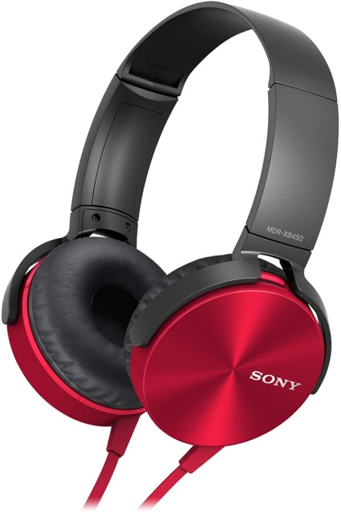Amazon.co.jp: Sony MDR-XB450AP エクストラバスヘッドホン(レッド